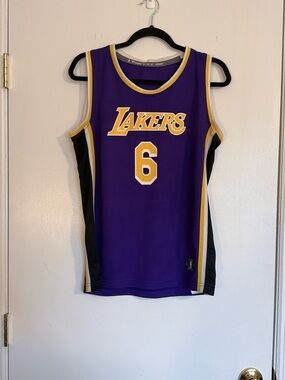 Lebron James #6 L.A. Lakers Fanatics Youth XL Jersey - Purple and Gold